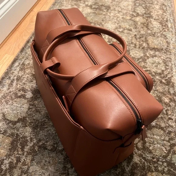 Monos Travel Metro Duffel carry on luggage in Mahogany— BRAND NEW